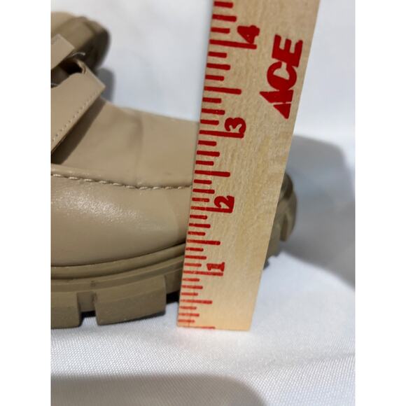 Cushionaire Women's Platform Chunky Penny Loafers Beige sz 10 Grunge Academia - Picture 9 of 10